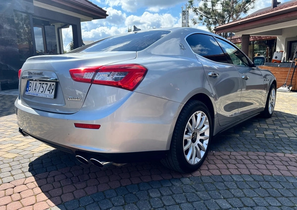 Maserati Ghibli cena 93000 przebieg: 53508, rok produkcji 2014 z Łapy małe 407